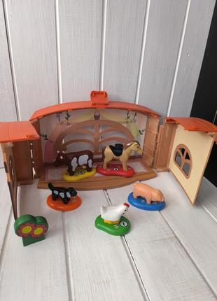 Игрушечная ферма кукольный дом игрушечные животные playmobilплимобил