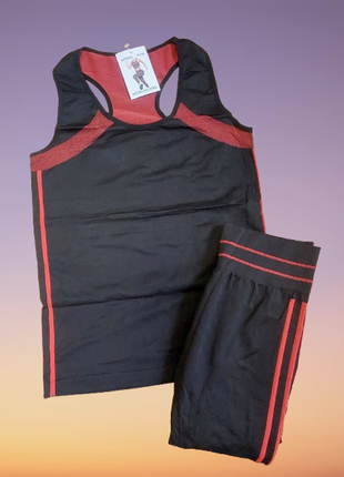 Женские костюмы фитнес р.46-50 разные цвета2 фото