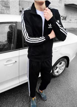 Мужской спортивный костюм олимпийка с брюками adidas3 фото
