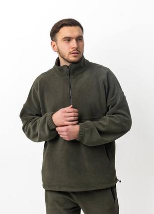 Флисовый костюм over с замком