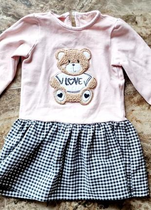 Платье с мышкой тедди