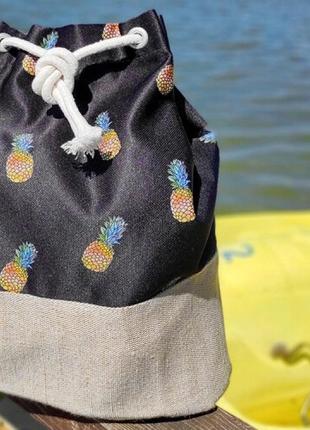 Рюкзак жіночий тканинний ананас 🍍