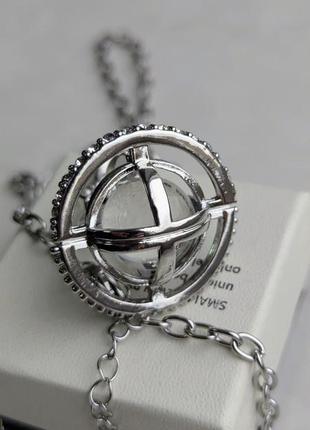 Кулон big saturn with white crystal vivienne westwood2 фото
