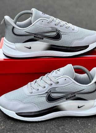 Демісезонні сірі кросівки nike air zoom