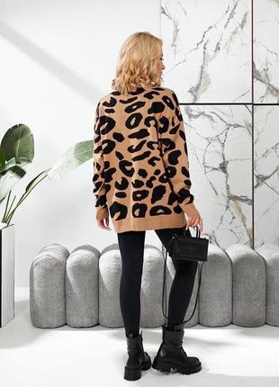 Свитер-туника в стиле оверсайз. 8