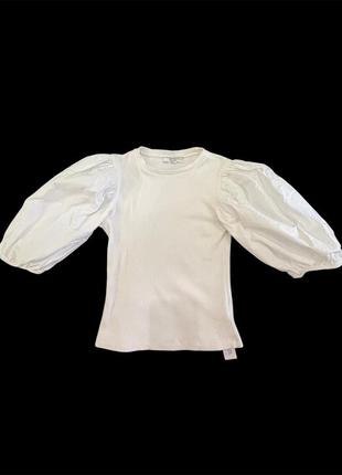 Топ с объемными рукавами bershka