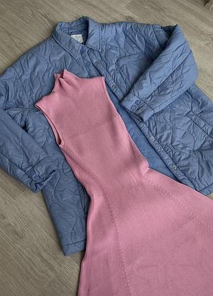 Трикотажна бандажна сукня zara