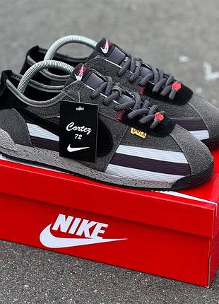 Демісезонні сірі кросівки nike cortez