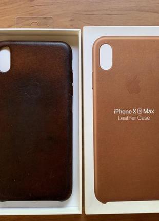 Шкіряний чохол apple iphone xs max