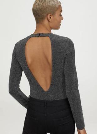 Боді з відкритою спинкою h&m