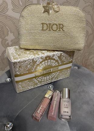Dior the natural glow ritual lip maximizes набір косметичка оригінал