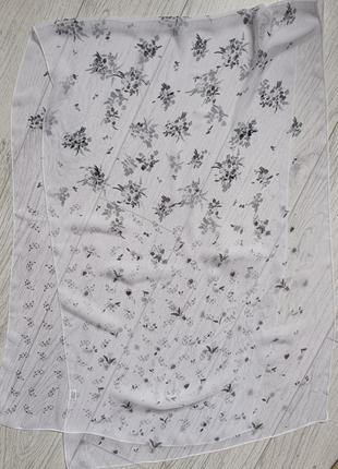 Широкий шарф 100% silk feeling polyester. 5