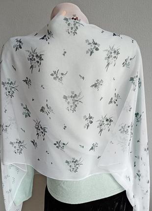 Широкий шарф 100% silk feeling polyester. 3