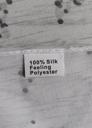 Широкий шарф 100% silk feeling polyester. 6