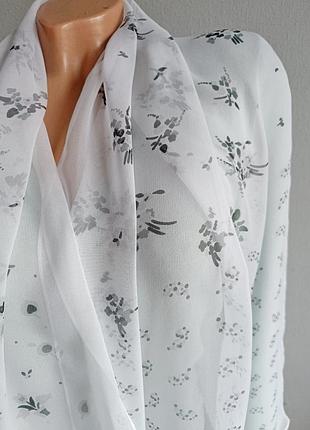 Широкий шарф 100% silk feeling polyester. 2