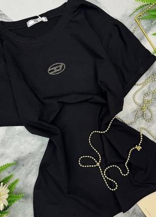 Трендова жіноча футболка оверсайз stc-227