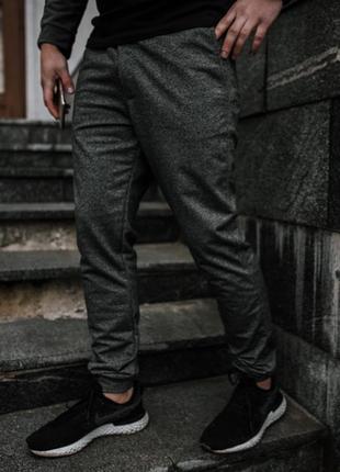 Штаны мужские трикотажные intruder темно-серые (меланж)