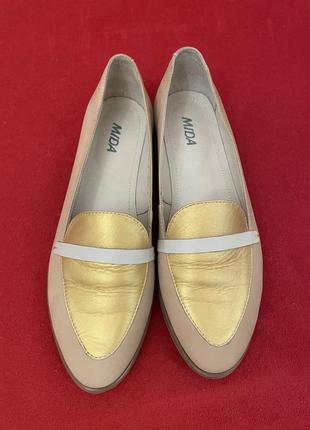 Женские кожаные туфли, 39