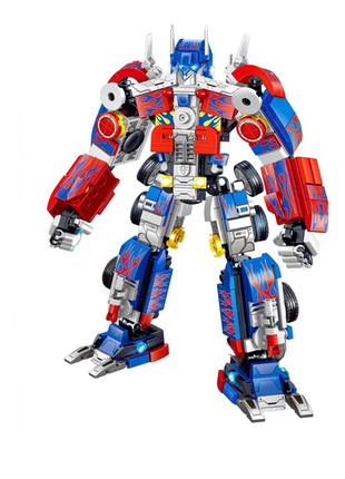 Конструктор робот трансформер optimus prime оптимус прайм vs машина, набір 2 в 1.о+