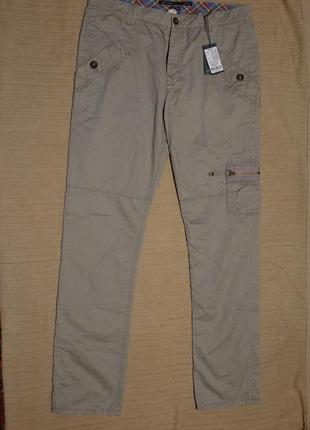 Безукоризненные неформальные х/б брюки цвета оливы marc o’polo casual pants wendy 42 р.