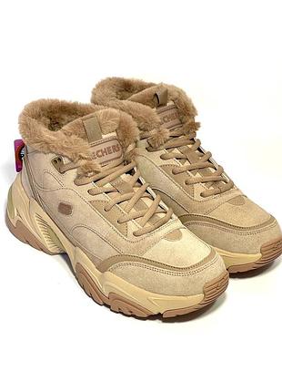 Оригинал ботинки skechers stamina 167338 tan оригинал скечерс зима