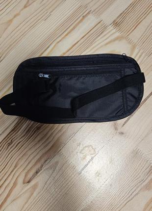 Бананка для путешествий скрытого типа (черная)