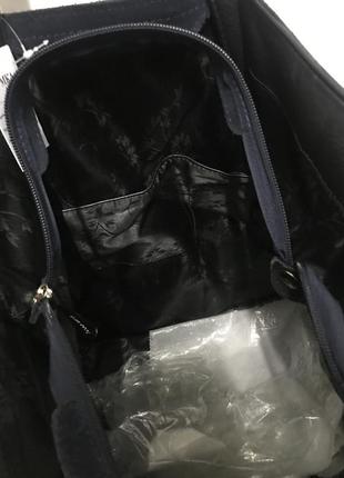 Замшевая сумка кожаная сумка шопер сумочка3 фото