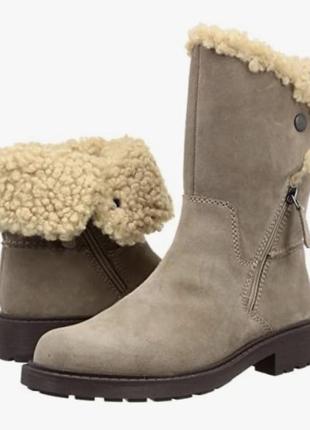 Женские замшевые ботинки clarks