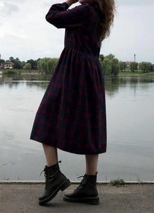 Платье длинное в клеточку❤️