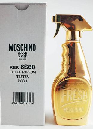 Оригинальный moschino gold fresh couture 100 ml tester парфюмированная вода