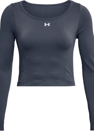 Жіночий спортивний рашгард under armour синьо-сірий розмір l новий оригінал