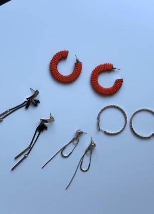 Лот сережок - 3 пари за 200 грн ( крайні ліві продані)