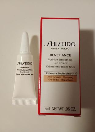 Shiseido shiseido benefiance wrinkle cream smoothing крем для шкіри навколо очей 2ml.