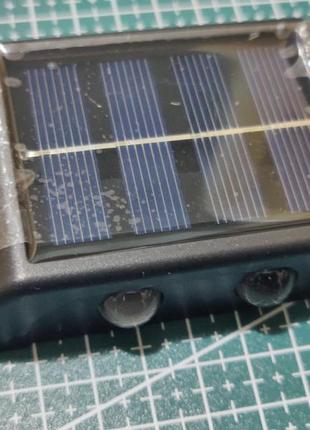 Фонарь уличный с солнечной батареей, на 4 светодиода, автономный, для декора территорий, двухсторонний