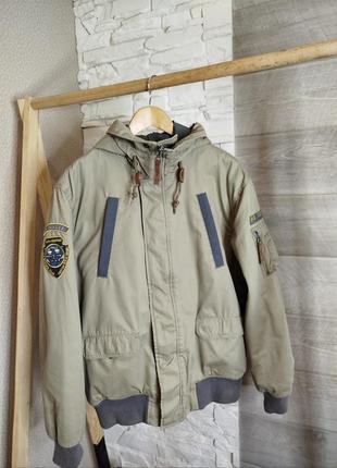 Оригінальна вінтажна тепла куртка alpha industries rescue squad parka bomber a159 mountain