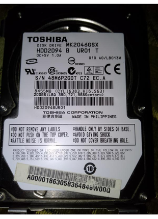 Ноутбучный жёсткий диск toshiba 160gb
в отличном состоянии высылаю
