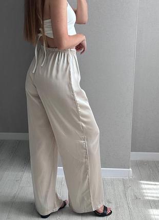 Брюки шелковые