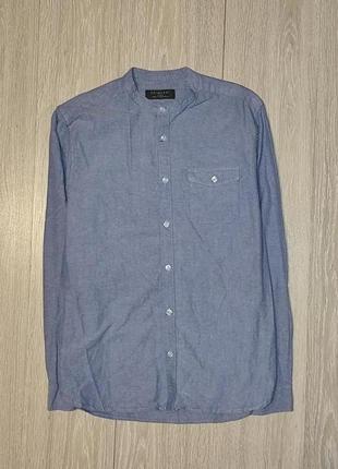 Рубашка с воротом стойкой primark размер m