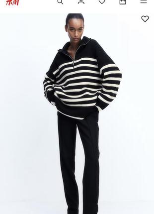Удлиненный свитер оверсайз h&m