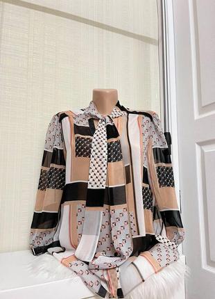 Новая блуза с принтом бренда linea fashion