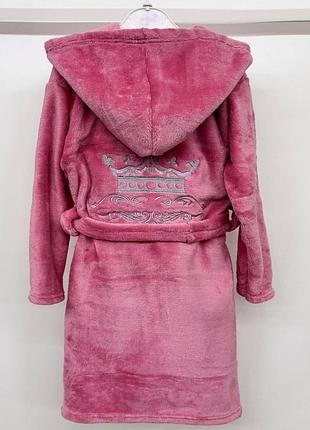 Халат теплий дитячий підлітковий махровий для дівчинки