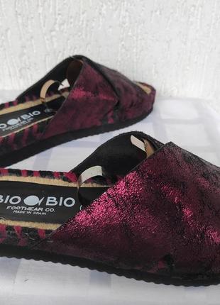Кожанние анатомические шлепки bio bio footwear р.38-39