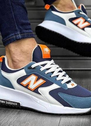 Демисезонные темно-синие кроссовки new balance