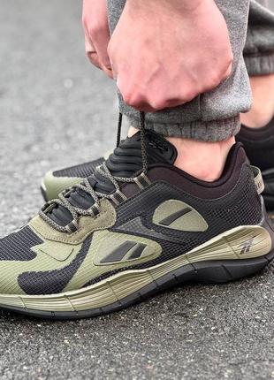 Демісезонні хакі кросівки reebok