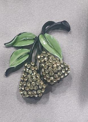 Jj винтажная брошка груша