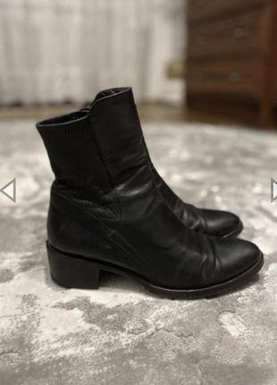 Сапожки казаки челси женские кожа натуральная