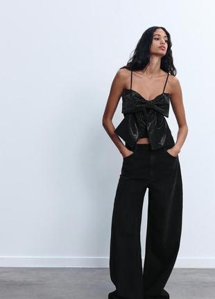 Джинси trf relaxed оверсайз zara