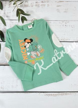Хлопковый лонг из микки от disney, р.18м