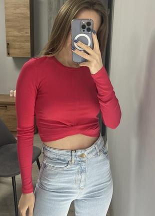Вкорочений топ від zara/ вкорочена кофта