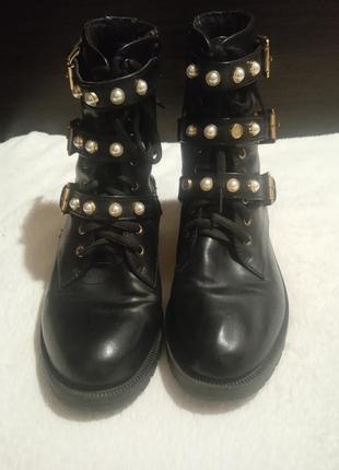 Ботинки кожаные